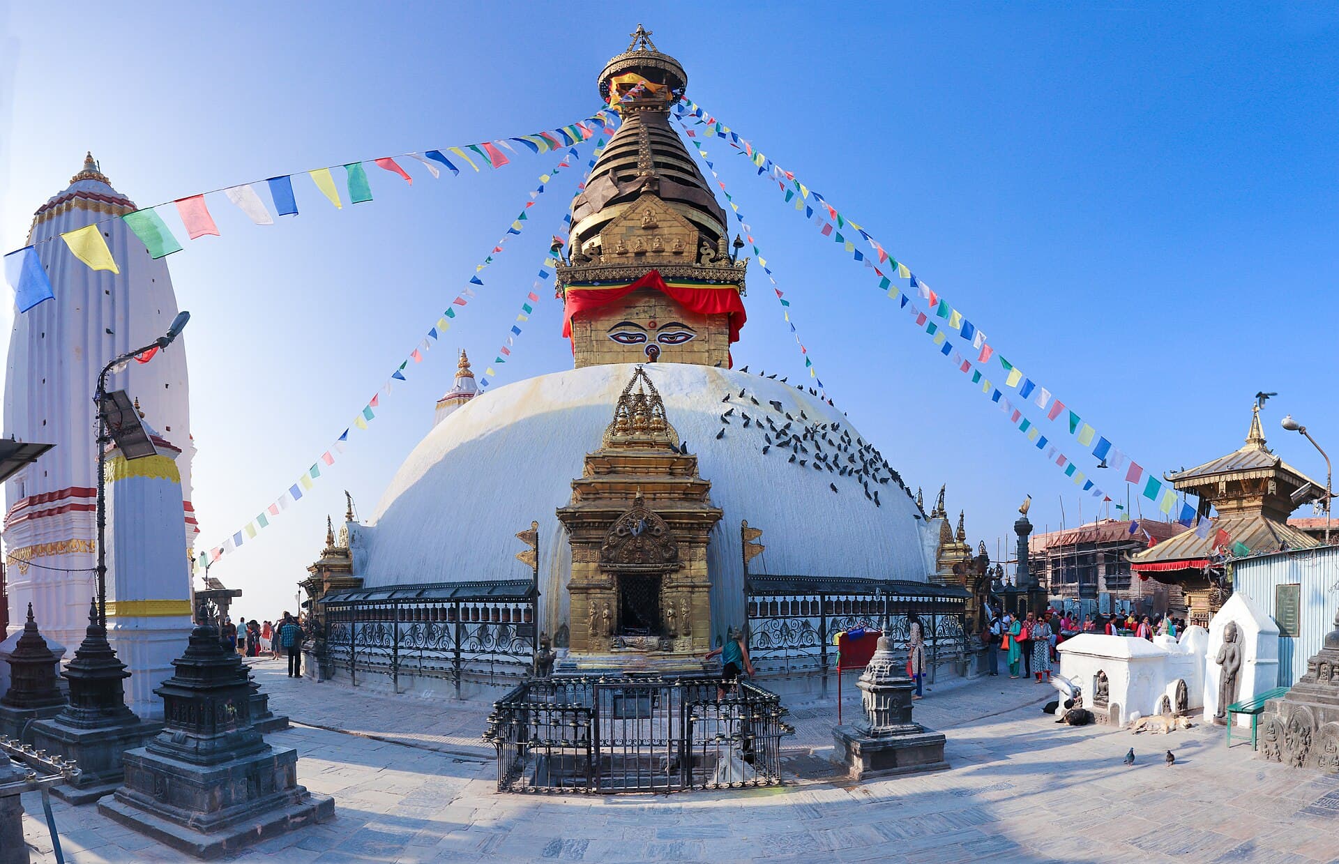 Swayambhunath stupa in Kathmandu, Nepal